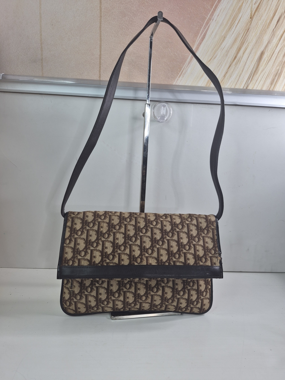 Dior Brown Monogram Shoulder Bag